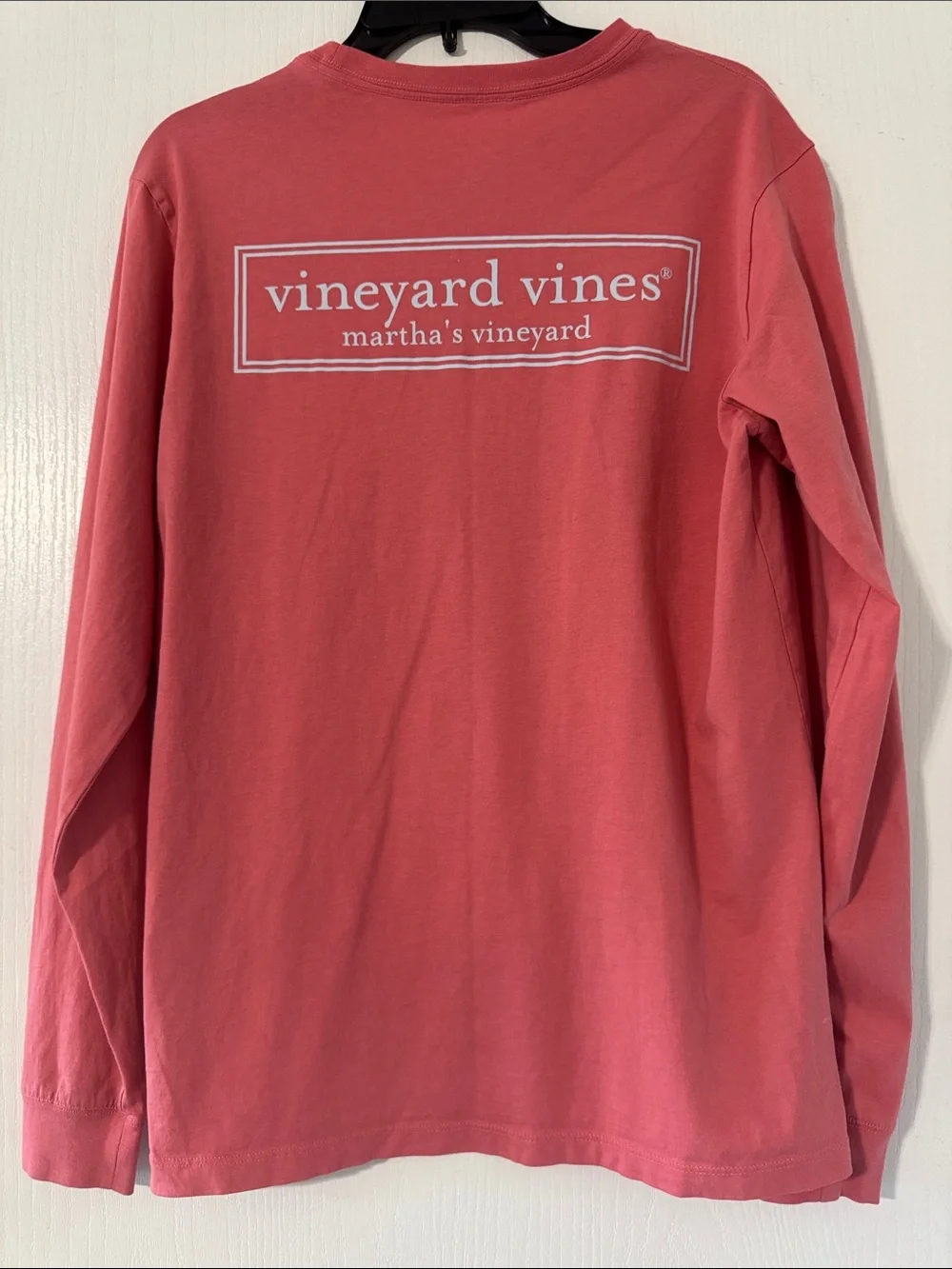 Vineyard Vines Men’s Long-Sleeve Pocket Tee - Coral Pink